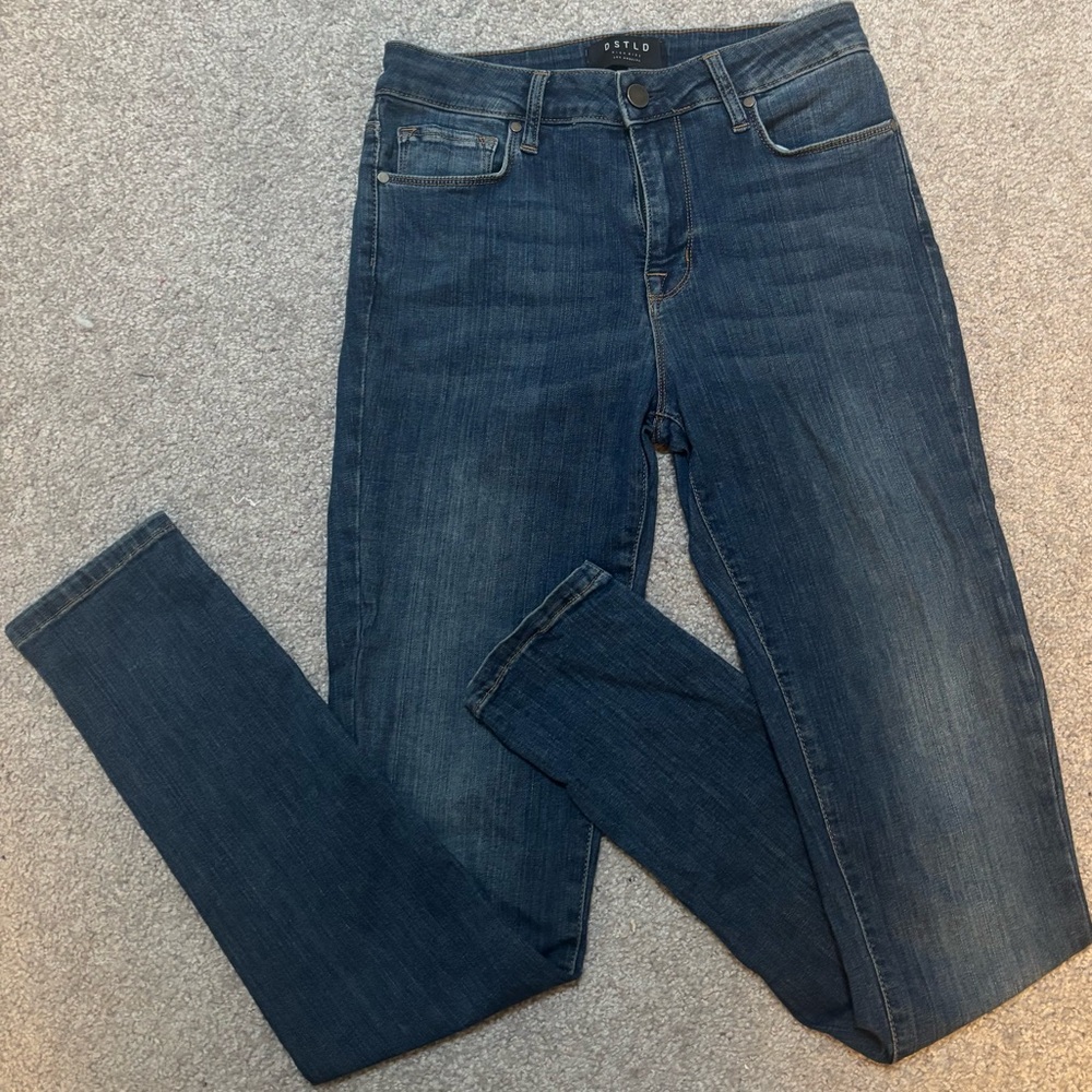 DSTLD Blue Skinny Jeans with Stretch Fit